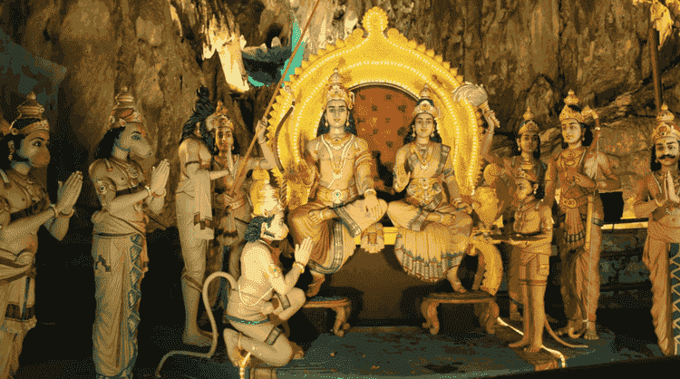 Limestone Caves and the Hindu temple at Batu Caves